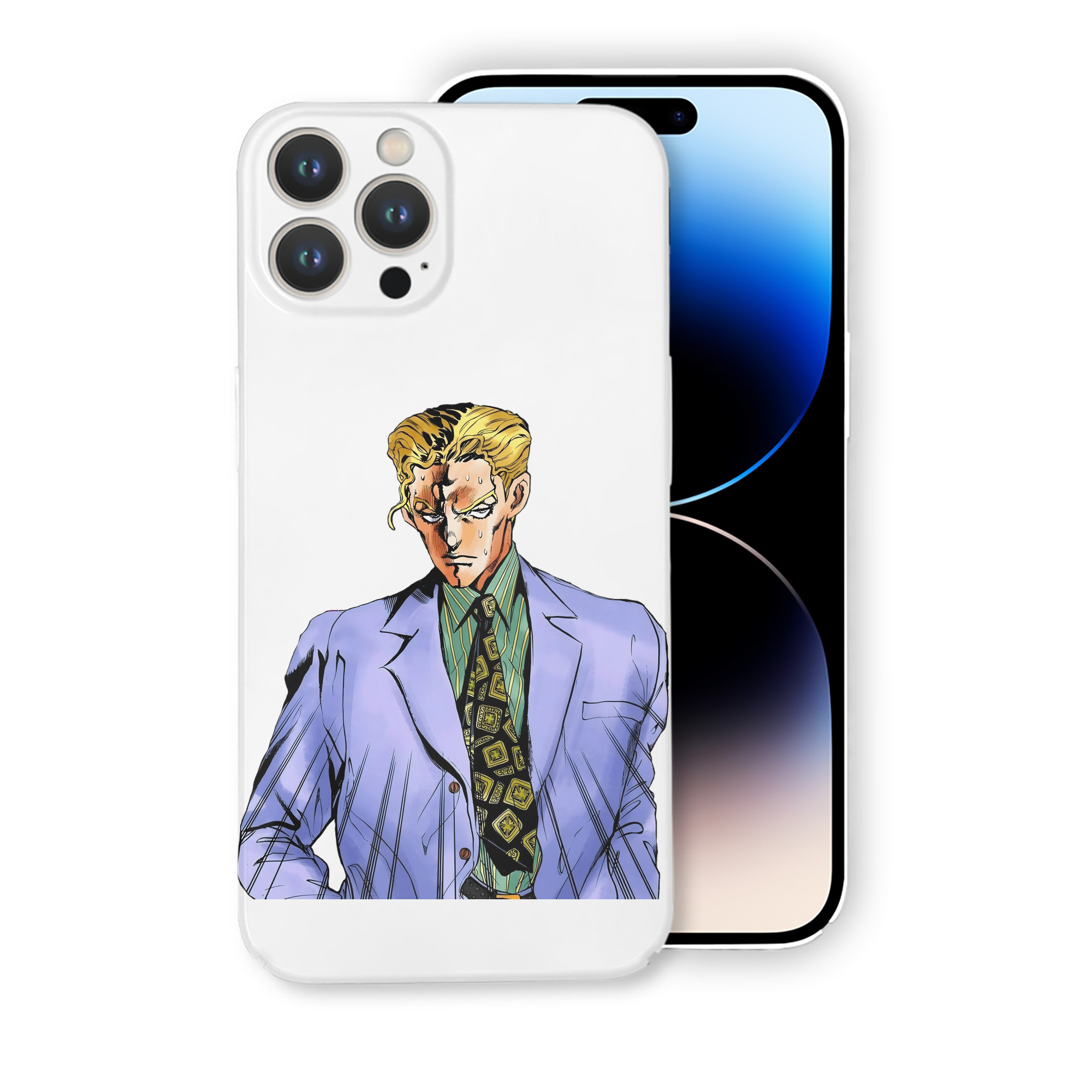（画像用） ジョジョの奇妙な冒険 きら よしかげ JoJo's Bizarre Adventure Kira Yoshikage 【iPhone 14シリーズ対応】ハードケース